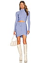 view 4 of 4 CUELLO VUELTO CAMILA in Periwinkle