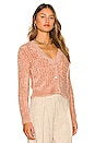 view 3 of 5 Maya Cropped Cardigan in Chai