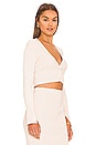 view 2 of 4 Kayla Compact Rib Cropped Cardigan in Chantilly