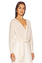 view 2 of 4 Anna Cashmere Wrap Sweater in Ivory