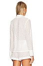 view 4 of 5 Tyler Crochet Lace Cover Up Collared Cardigan in White