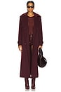 view 1 of 4 Rumi Belted Long Coat in Oxblood