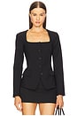 view 1 of 4 Marlowe U-neck Jacket in Black