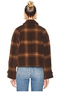 view 3 of 4 Colby Plaid Jacket in Chocolate Plaid