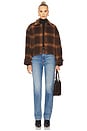 view 4 of 4 Colby Plaid Jacket in Chocolate Plaid