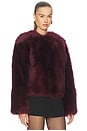view 2 of 4 VESTE COURTE NATASHA in Cranberry