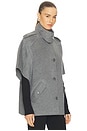 view 2 of 4 Jones Cape Jacket in Heather Grey
