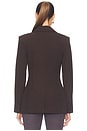 view 3 of 4 Surabhi Hourglass Blazer in Chocolate