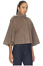 view 3 of 5 Yara Cape Jacket in Mushroom Melange
