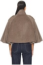 view 4 of 5 Yara Cape Jacket in Mushroom Melange
