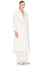 view 3 of 4 Carrie Fringe Robe Coat in Frost