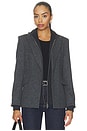 view 2 of 5 Auden Knit Combo Blazer in Dark Charcoal
