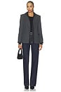 view 5 of 5 Auden Knit Combo Blazer in Dark Charcoal