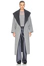 view 2 of 4 Allura Reversible Belted Coat in Charcoal Multi