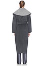 view 4 of 4 Allura Reversible Belted Coat in Charcoal Multi