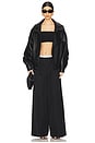 view 5 of 6 Olly Double Waistband Pant in Black Multi