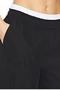 view 6 of 6 Olly Double Waistband Pant in Black Multi