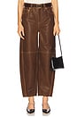 view 1 of 6 БРЮКИ С ИЗОГНУТЫМ КРОЕМ WALDON in Cocoa