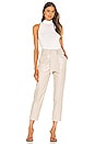 view 4 of 4 Tessa Faux Leather Pant in Egret