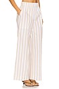 view 2 of 6 Arden Pull On Pant in Sand Stripe