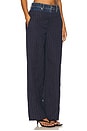 view 2 of 6 Ophelia Double Waistband Combo Pant in Midnight Stripe