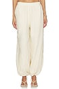 view 1 of 6 Selah Linen Lace Balloon Pant in Sand