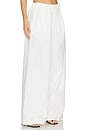 view 2 of 6 Rhea Cotton Wide Leg Pant in White