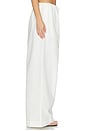 view 3 of 6 Rhea Cotton Wide Leg Pant in White