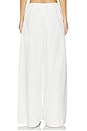view 4 of 6 Rhea Cotton Wide Leg Pant in White