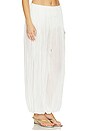 view 3 of 7 Afton Crinkle Jersey Balloon Pant in Ivory
