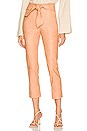 view 1 of 4 Tessa Vegan Leather Pant in Caramel