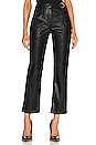 view 1 of 4 Baxter Faux Leather Utility Pant in Black