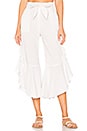 view 1 of 5 Ruffle Pant in Ecru Combo