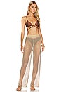 view 4 of 5 Sullivan Crystal Mesh Pant in Bronze