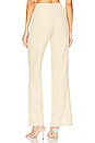 view 3 of 4 Chase Technical Cocktail Crepe Slit Front Pant in Dried Pineapple