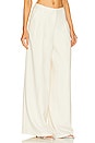 view 2 of 4 Sanaz Pleated Trouser in Natural White
