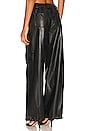 view 4 of 5 Luxe Faux Leather Cargo Pant in Black