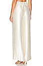 view 3 of 5 Malcolm Satin Pant in Cream