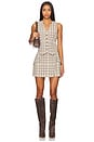 view 5 of 6 MINIFALDA ENVOLVENTE PAYTON in Sand Plaid