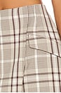 view 6 of 6 Payton Wrap Mini Skirt in Sand Plaid