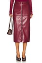 view 1 of 6 JUPE MIDI BIANCA in Oxblood