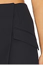 view 6 of 6 Payton Wrap Mini Skirt in Black