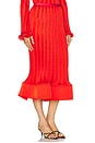 view 2 of 6 Hollis Midi Skirt in Fiery Red