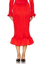 view 4 of 6 Hollis Midi Skirt in Fiery Red