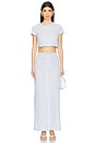 view 5 of 6 Midi Skirt in Periwinkle Sky