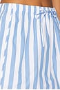 view 6 of 6 Catherine Boxer Skirt in French Blue Stripe