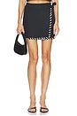 view 1 of 6 Banks Wrap Mini Skirt in Black Multi