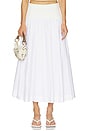 view 1 of 6 Ovie Midi Skirt in White