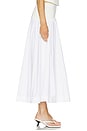view 3 of 6 Ovie Midi Skirt in White