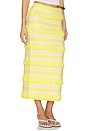 view 2 of 6 JUPE MIDI EN MAILLE LULA in Solar Stripe